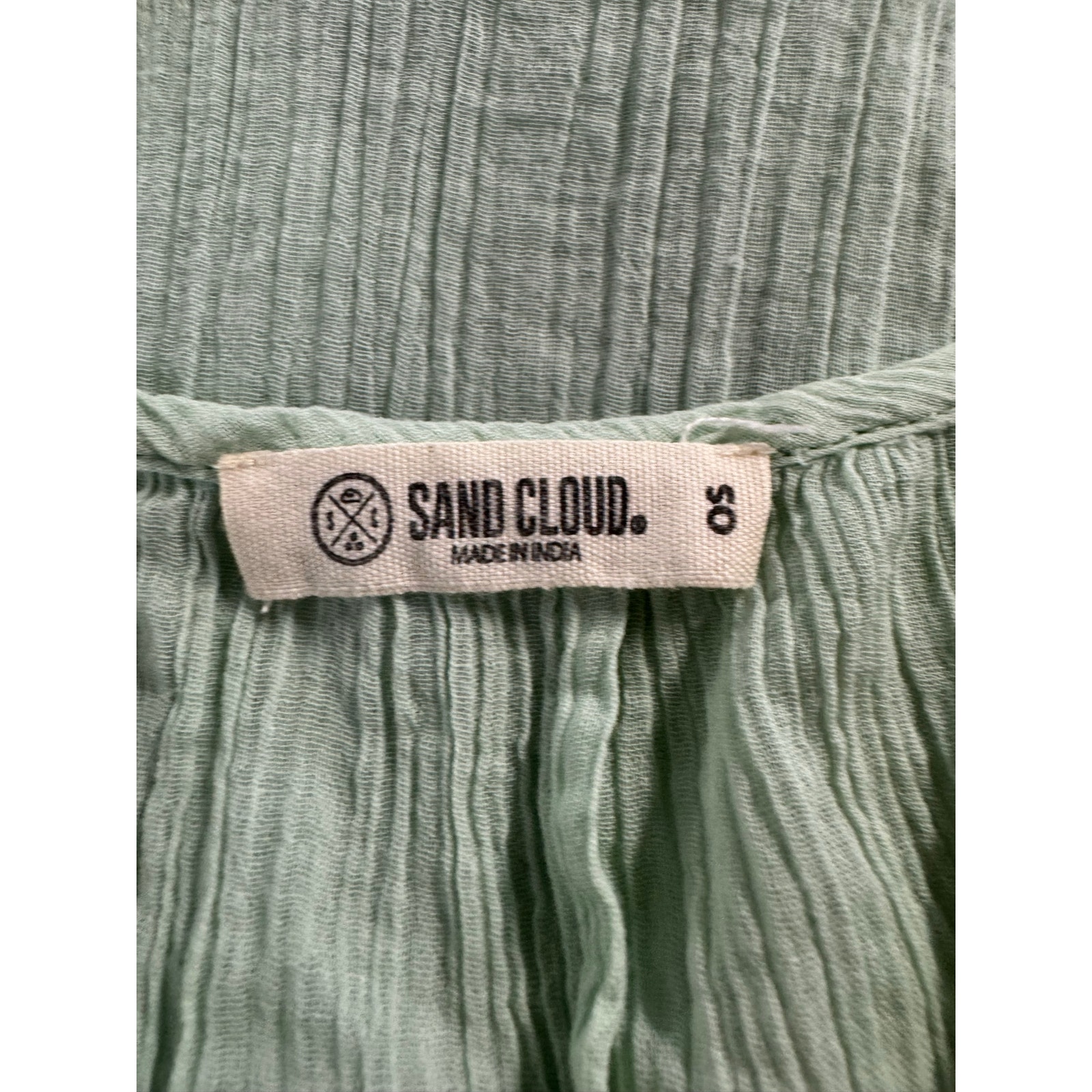 Sand Cloud Gauze Sheer Salada Slip Midi Dress Cover-Up One Size In Light Green — image 8 of 8